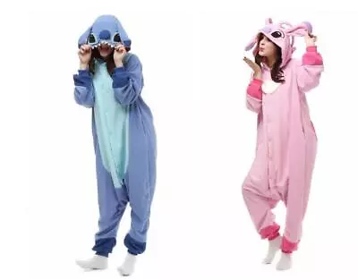 Stitch Unisex Kigurumi Cosplay Costume Animal Party Birthday Sleepwear Dress NEW • £18.97