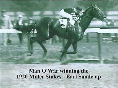 1920 - MAN O' WAR Winning The Miller Stakes At Saratoga - 10  X 8  • $20