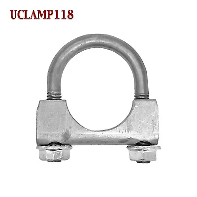 2 PACK 1 1/8  Exhaust Muffler Clamp U-Bolt Saddle Style For 1.125  Pipe • $9.53