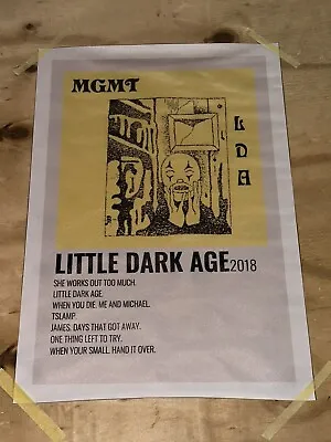 MGMT LDA 2018 Little Dark Age Poster Print Canvas UNFRAMED 12x18in • $16.24