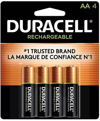 Duracell Rechargeable NiMH Batteries With Duralock Power Preserve Technology AA • $14