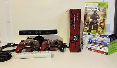 $349 • Buy MINT! BUNDLE 320GB Xbox 360 Gears Of War 3 Limited Edition Console Complete 