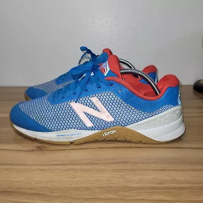 New Balance Minimus 40 Running Shoes Mens 10 Blue Red Vibram Sole Rapid Rebound • $49.99