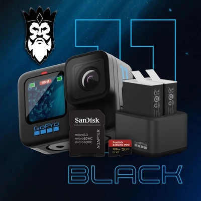 $745 • Buy GoPro HERO11 Black 5.3K HyperSmooth 5.0 Action Cam + Dual Enduro Battery Charger