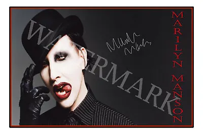 Marilyn Manson Signed 12x18 Inch Photograph Poster - Antichrist Superstar • $28.95