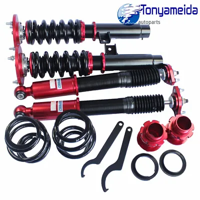 Front+Rear Coilover Struts Shocks Absorber For 1999-2005 BMW 3 Series E46 Red • $465.99