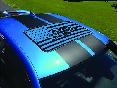 $59.99 • Buy Custom American Flag Sunroof Vinyl Decal Fits Dodge Charger