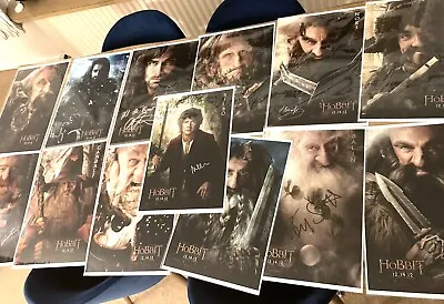 The Hobbit Lot Of 13 X Signed Large 18x12 Posters Lord Of The Rings Ian Mckellen • £534.99