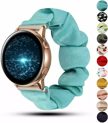 20mm For Garmin ( Venu 2 Plus ) Scrunchie Fabric Watch Band Wristbands  • $13.99