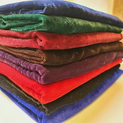 £1.99 • Buy *Clearance* Faux Silk Velvet Soft Strong Material Upholstery Dress Fabric 44 