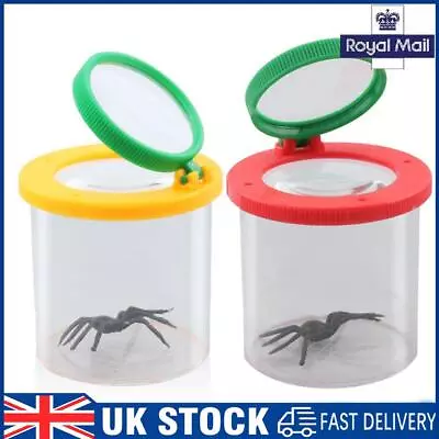 Useful Insect Cage Bug Jar 3X 6X Magnifying Glass For Science Nature Exploration • £5.79