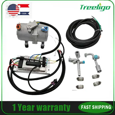 A/C 12V Electric Compressor Sets For AC Air Conditioning Car Truck Bus Auto DC • $449.99