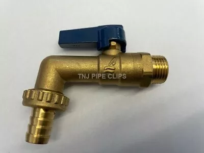 1/2  Outside Garden Hose Tap With Quarter Turn Lever Brass Easy Turn Bibcock • £8.95