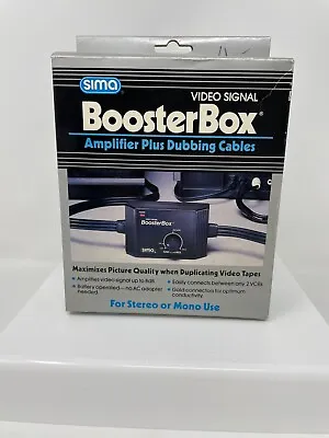 Sima Video Signal Booster Box Amplifier Plus Dubbing Cables • $25.95
