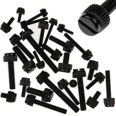 £3.63 • Buy M3 M4 M5 M6 Black Nylon Slotted Knurled Thumb Screws Uk Stock Free Postage