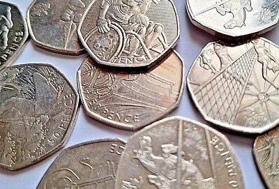 50p Collectable 2012 OLYMPICS Coins - 2012 - Circulated Slight Wear • £3.50