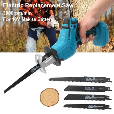 Reciprocating Saw 4 Blades Wood Metal Cutting Recip Hand Held Saw Outside Saber  • £17.39