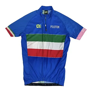 $32.95 • Buy Ale Peloton Full Zip Cycling Racing Jersey Made In Italy Men's Size XS READ