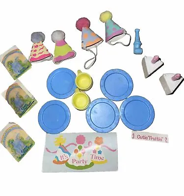 Vintage My LITTLE Pony 80s LoT BIRTHDAY Set PARTY Invite GIFT Cards HORN Plates • $21