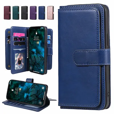 Case For IPhone 15 Pro Max 14 13 12 11 XS XR 876 Leather Wallet Stand Card Cover • $5.63