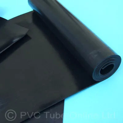 Rubber Sheet 2mm Neoprene Black Solid Engineering Gasket General Purpose • £1.49