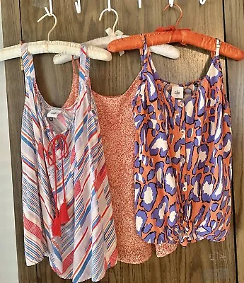 CAbi Lot Of 3 Spring/Summer Tops Size S All In Fantastic Condition! • $25