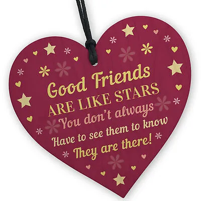 Friendship Gifts For Best Friends Wooden Heart Birthday Gift For Friend Her • £3.99