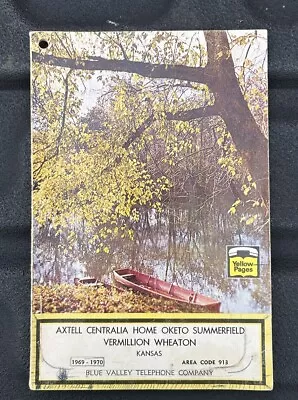 Vintage 1970 AXTELL CENTRALIA OKETO SUMMERFIELD - KANSAS Telephone Book • $24.95