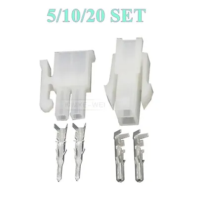 2 Pin Molex Mini-Fit Jr 5557/5559 4.2mm Connector Male Female Sets • $3.73