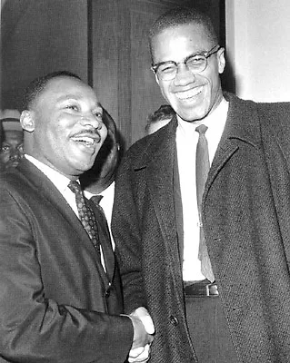 1964 MARTIN LUTHER KING JR And MALCOLM X Glossy 8x10 Photo Celebrity Print • $5.49