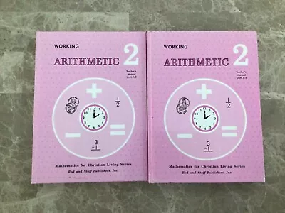 $18 • Buy Rod And Staff Working Arithmetic 2 Teachers Manual Units 1,2 And 3-5 Set. 