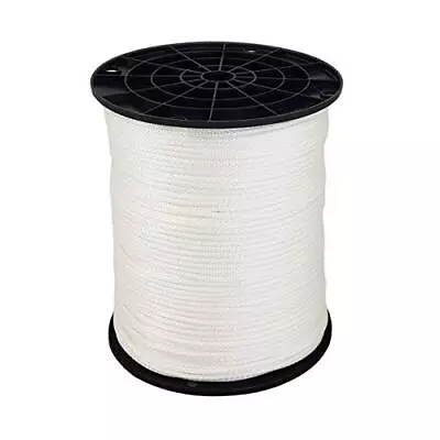 1/8 Inch Dacron Polyester Rope 1000 Foot #4 1/8 X 1000 Ft Spool White Rope • $48.02