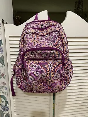 Vera Bradley Womens Campus Backpack Bookbag School Bag Travel Knapsack • $12
