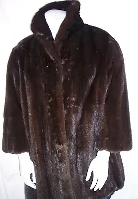 Blackglama Dark Ranch For Saks-Fifth Avenue Big Bespoke Mink Coat • $258.38