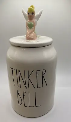 NEW Rae Dunn Magenta Tinker Bell Canister Cookie Jar  Peter Pan White Black • $15.99
