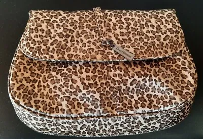 Liz Claiborne Purse Leopard Vintage Excellent 10 X 8 In Optional Strap  • $17.75