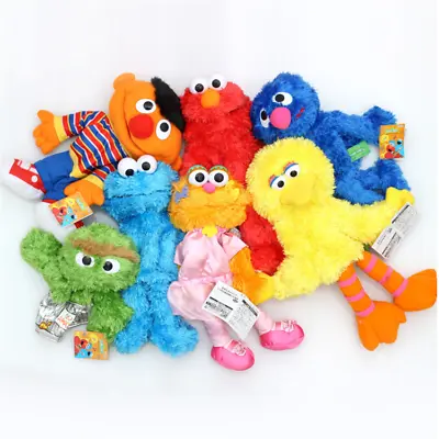 SesameStreet Plush Hand Puppet Muppet Elmo Ernie Big Bird Toy Kid Christmas Gift • $17.99