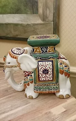 Ceramic Elephant Medium Sized Plant Stand/Jardiniere Stand 10.5ins /27cm Tall • £39.99