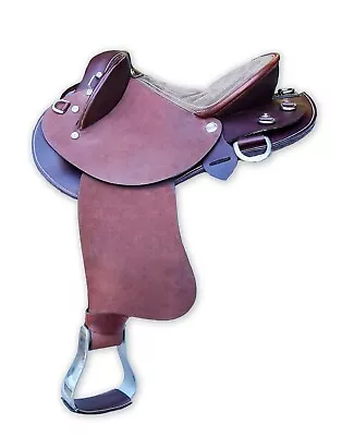 SALE Bushman Youth - Kids Swinging Fender Leather Hybrid Stock Saddle SALE • $650