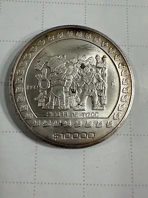 1992 5oz Silver .999 Mexican Piedra De Tizoc $10000 Pesos • $285