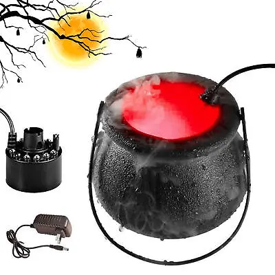 Halloween Witch Pot       Machine Fogger Misting Cauldron Mist Maker Party Prop • $19.33