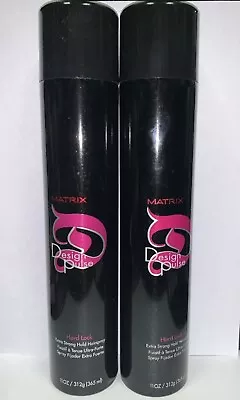 (2) Matrix Design Pulse Hard Lock Extra Strong Hairspray Black Cap – 11 Oz –Fast • $43.99