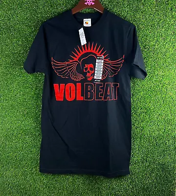 Volbeat Shirt Mens Medium Black Red Elvis Skull Logo Danish Rock Band Music • $29.99