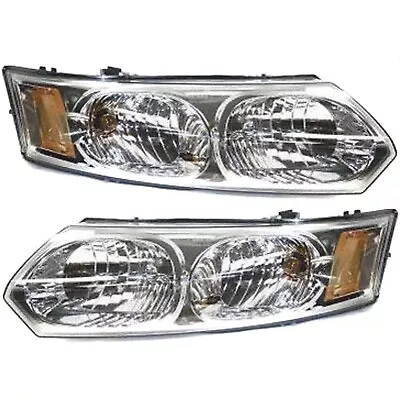 Headlight Set For 2003-2007 Saturn Ion Driver And Passenger Side With Bulb Sedan • $93.98