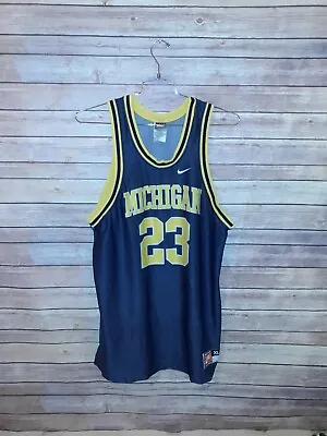 Vintage NCAA Nike Michigan Wolverines Basketball Jersey Mens XL 23 Fab 5 90s EUC • $30.88