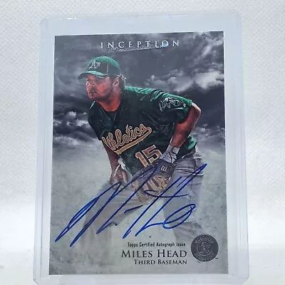 2013 Topps Inception Baseball Miles Head Prospect Auto • $9.99