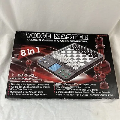 Talking Chess & Games Playing & Training Computer 8-in-1 By Voice Master NEW • $37.85