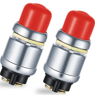 Engine Start Push Button Momentary 12V And 24V Waterproof Push Button Switch Pus • $14.22