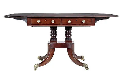 19th Century Early Victorian Mahogany Sofa Table • $3542.57