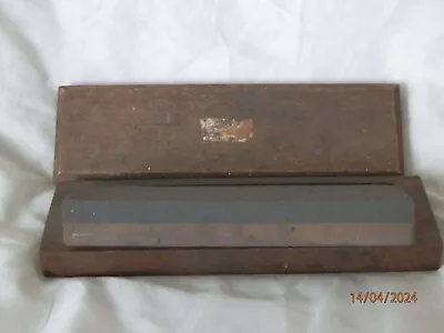 Vintage Oil Sharpening Stone In Original Wooden Case • $12.42